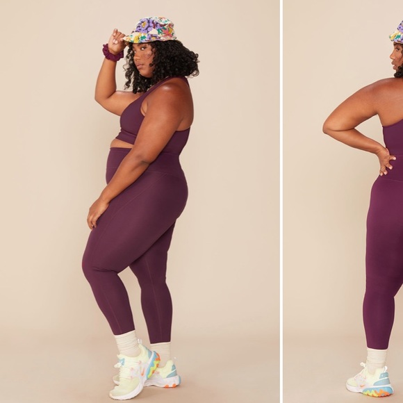 Plum Compressive High Rise Legging - Picture 1 of 5